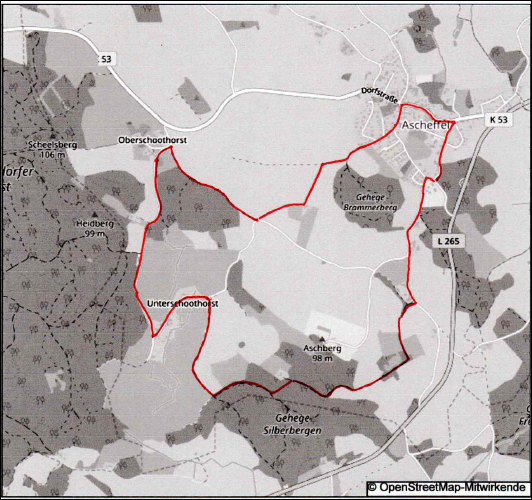 Wanderung Rund um den Aschberg - Karte